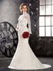 Свадебное платье SL0111. Силуэт Рыбка. Цвет Белый / Молочный. Вид 3