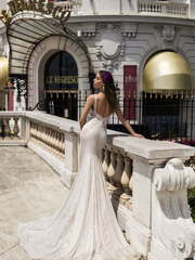Свадебное платье Alisiya. Силуэт Рыбка. Цвет Айвори / Капучино. Вид 2