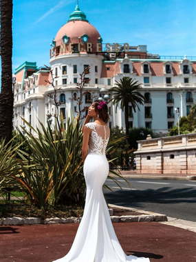 Свадебное платье Gracia. Силуэт Рыбка. Цвет Белый / Молочный. Вид 2