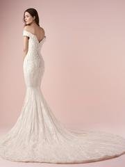 Свадебное платье 3252. Силуэт Рыбка. Цвет Айвори / Капучино. Вид 2