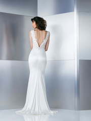 Свадебное платье 4843. Силуэт Рыбка. Цвет Белый / Молочный, Айвори / Капучино. Вид 2