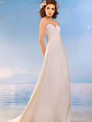 Свадебное платье Астрея. Силуэт Прямое. Цвет Айвори / Капучино. Вид 1