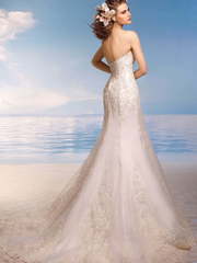 Свадебное платье Эйланд. Силуэт Рыбка. Цвет Белый / Молочный, Айвори / Капучино. Вид 2