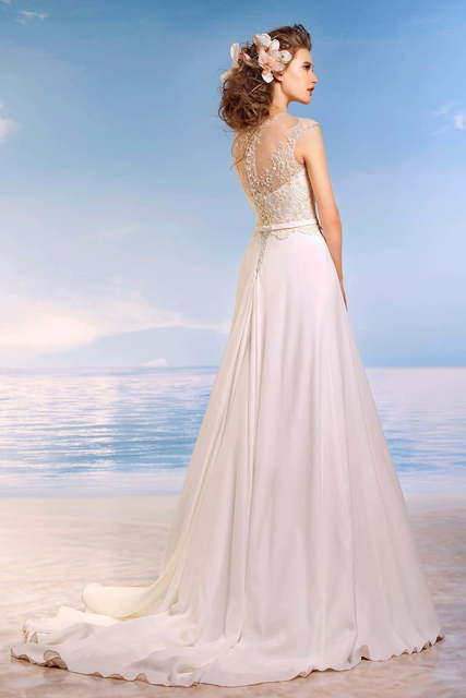 Свадебное платье Юлиана. Силуэт Прямое. Цвет Белый / Молочный. Вид 2