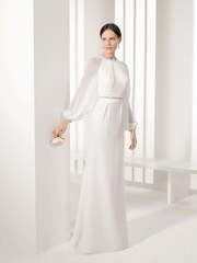 Свадебное платье Elias. Силуэт Прямое. Цвет Белый / Молочный. Вид 1