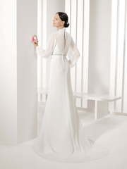 Свадебное платье Elias. Силуэт Прямое. Цвет Белый / Молочный. Вид 2