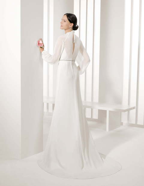 Свадебное платье Elias. Силуэт Прямое. Цвет Белый / Молочный. Вид 2