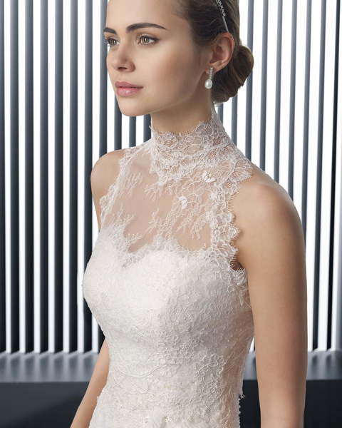 Свадебное платье Roy. Силуэт Рыбка, Прямое. Цвет Белый / Молочный. Вид 3