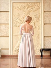 Свадебное платье 5138. Силуэт Прямое. Цвет Белый / Молочный, Айвори / Капучино. Вид 2