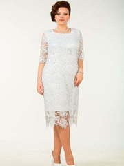 Свадебное платье 0776. Силуэт Прямое. Цвет Белый / Молочный. Вид 1