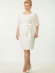 Свадебное платье 0878. Силуэт Прямое. Цвет Белый / Молочный, Айвори / Капучино. Вид 1