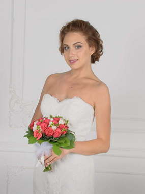 Свадебное платье 2030. Силуэт Прямое, Рыбка. Цвет Белый / Молочный. Вид 1