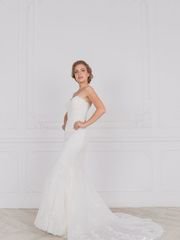 Свадебное платье 2030. Силуэт Прямое, Рыбка. Цвет Белый / Молочный. Вид 2