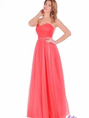 Свадебное платье 5141. Силуэт Прямое. Цвет оттенки Розового, Красный / Марсала. Вид 1