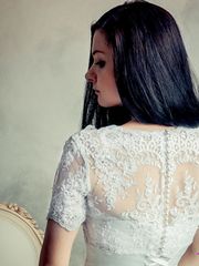 Свадебное платье 6004. Силуэт Пышное. Цвет Белый / Молочный. Вид 2