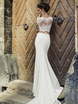 Свадебное платье Alessandra. Силуэт Рыбка. Цвет Белый / Молочный. Вид 2