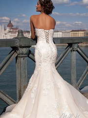 Свадебное платье Gven. Силуэт Рыбка. Цвет Белый / Молочный, Айвори / Капучино. Вид 2