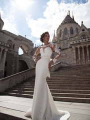 Свадебное платье Ivon. Силуэт Прямое, Рыбка. Цвет Белый / Молочный. Вид 1