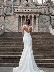 Свадебное платье Ivon. Силуэт Прямое, Рыбка. Цвет Белый / Молочный. Вид 2