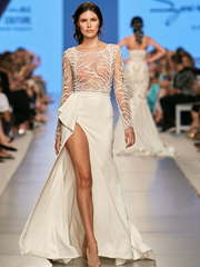 Свадебное платье Beth. Силуэт Прямое. Цвет Белый / Молочный, Айвори / Капучино. Вид 1