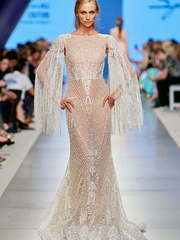 Свадебное платье Bryanna. Силуэт Рыбка. Цвет Айвори / Капучино. Вид 1