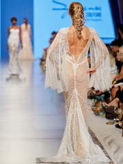 Свадебное платье Bryanna. Силуэт Рыбка. Цвет Айвори / Капучино. Вид 2