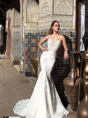 Свадебное платье Aisa. Силуэт Рыбка. Цвет Белый / Молочный. Вид 1