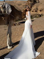 Свадебное платье Alben. Силуэт Прямое, Рыбка. Цвет Белый / Молочный. Вид 2