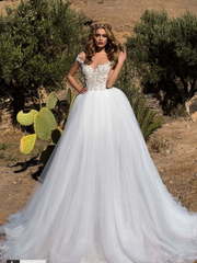 Свадебное платье Deniz. Силуэт Пышное. Цвет Белый / Молочный. Вид 1