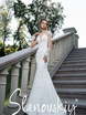 Свадебное платье 17007. Силуэт Рыбка. Цвет Белый / Молочный. Вид 1