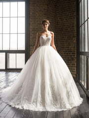 Свадебное платье 15953. Силуэт Пышное. Цвет Белый / Молочный. Вид 1