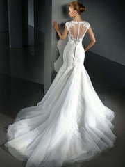 Свадебное платье Ameli. Силуэт Рыбка. Цвет Белый / Молочный. Вид 2