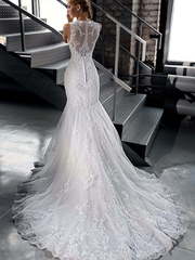 Свадебное платье Annema. Силуэт Рыбка. Цвет Белый / Молочный. Вид 2