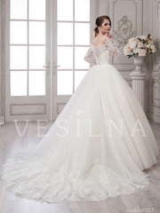 Свадебное платье 4033. Силуэт Пышное. Цвет Белый / Молочный, Айвори / Капучино. Вид 2