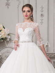 Свадебное платье 4054. Силуэт Пышное. Цвет Белый / Молочный. Вид 2