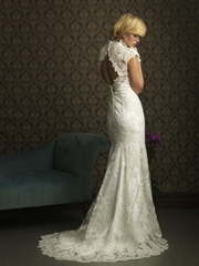 Свадебное платье Клэр. Силуэт Рыбка. Цвет Белый / Молочный, Айвори / Капучино. Вид 2