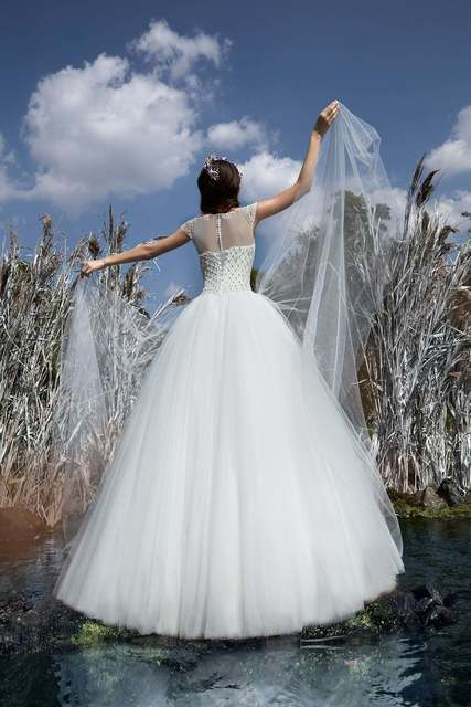 Свадебное платье Goldi. Силуэт Пышное. Цвет Белый / Молочный. Вид 2