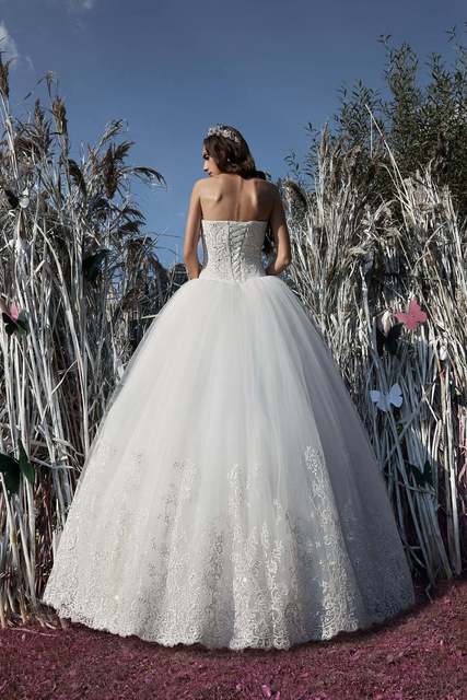 Свадебное платье Lalli. Силуэт Пышное. Цвет Белый / Молочный. Вид 2