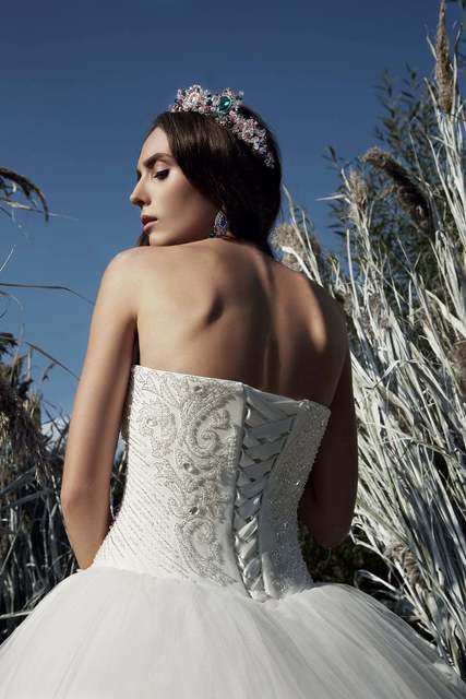 Свадебное платье Lalli. Силуэт Пышное. Цвет Белый / Молочный. Вид 4