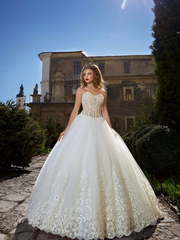 Свадебное платье Leah. Силуэт Пышное. Цвет Белый / Молочный, Айвори / Капучино. Вид 1