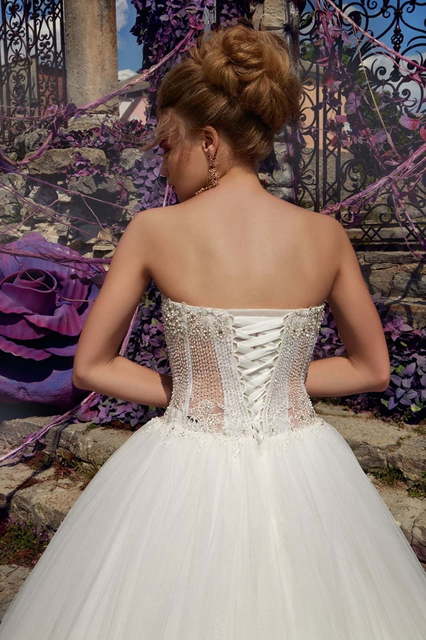 Свадебное платье Rose. Силуэт Пышное. Цвет Белый / Молочный. Вид 3