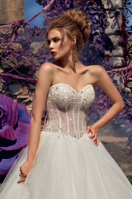 Свадебное платье Rose. Силуэт Пышное. Цвет Белый / Молочный. Вид 4