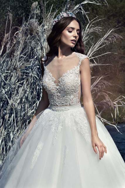 Свадебное платье Sammer. Силуэт Пышное. Цвет Белый / Молочный. Вид 3