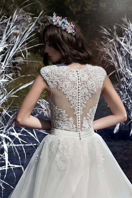 Свадебное платье Sammer. Силуэт Пышное. Цвет Белый / Молочный. Вид 4