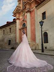 Свадебное платье Самида. Силуэт Пышное. Цвет оттенки Розового. Вид 2