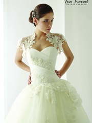 Свадебное платье Ira Koval K001. Силуэт Пышное. Цвет Айвори / Капучино. Вид 2