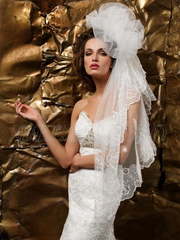 Свадебное платье Beverly. Силуэт Рыбка. Цвет Белый / Молочный, Айвори / Капучино. Вид 2