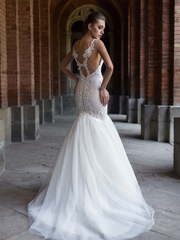 Свадебное платье GABRIELLA. Силуэт Рыбка. Цвет Белый / Молочный. Вид 2