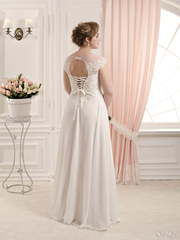 Свадебное платье S 212. Силуэт Прямое. Цвет Белый / Молочный. Вид 2