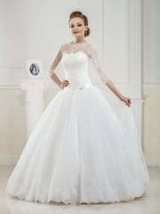 Свадебное платье Ledi. Силуэт Пышное. Цвет Белый / Молочный. Вид 1